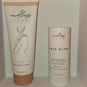 Endless LUXE combo face and body tan Gradual fragrance free cruelty free